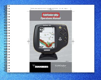 HUMMINBIRD FishFinder 585c Operations Manual - Steel Wire Bound - Tough Covers