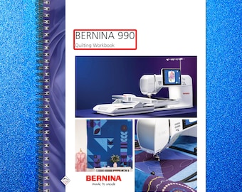 Cuaderno de patchwork BERNINA 990 - Encuadernación con doble espiral - Tapas resistentes