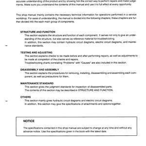 KOMATSU Pc27MRX-1 30 35 40 Pc45MRX-1 Shop Manual - Bound - Covers - Xl Foldouts image 3