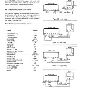 WAVETEK Model 166 Function Generator Instruction Manual - Bound,Covers, Foldouts image 9