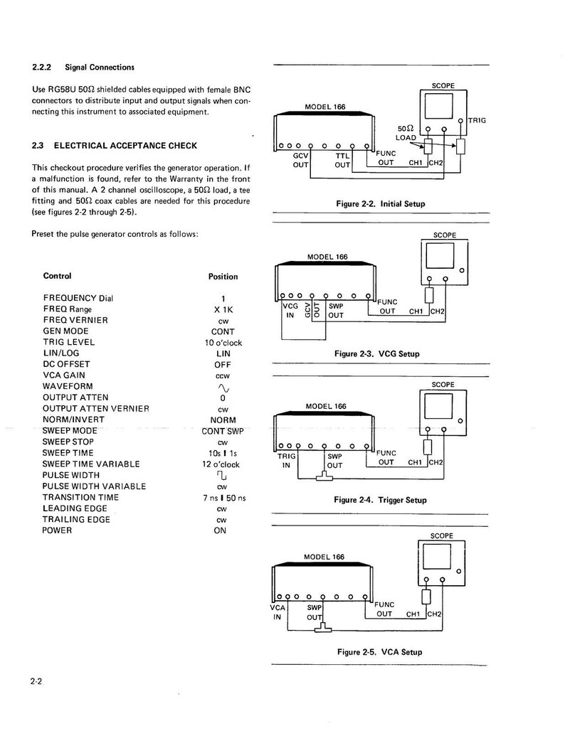 WAVETEK Model 166 Function Generator Instruction Manual - Bound,Covers, Foldouts image 9