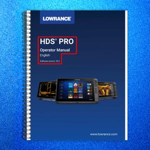 LOWRANCE Hds Pro Fish Finder User Manual Operation Guide Loop Bound, Full Color
