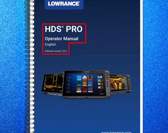LOWRANCE Hds Pro Fish Finder User Manual Operation Guide Loop Bound, Full Color