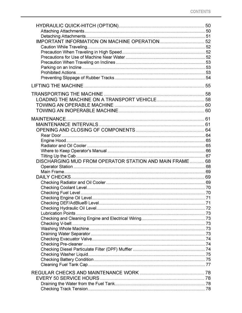KUBOTA Svl95-2s Ctl Operators Manual - Steel Wire Fastened - Strong ...