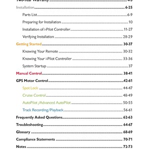 Manual del propietario del motor de arrastre MINN Kota i-Pilot 2011 - Encuadernado en espiral - Cubiertas resistentes imagen 2