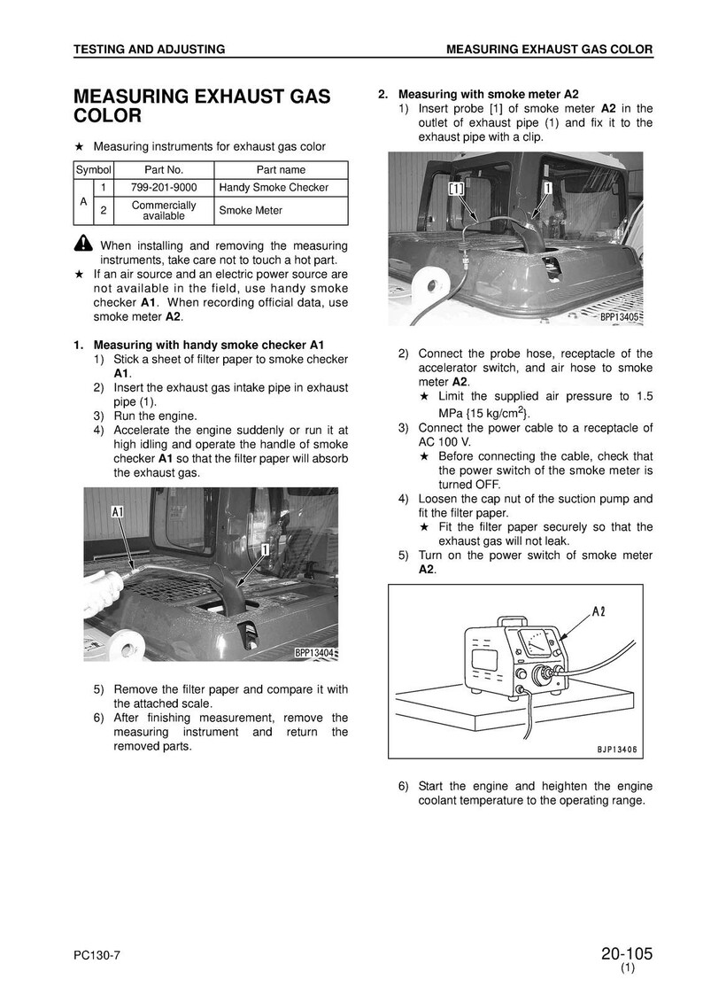 KOMATSU Pc130-7 Sn 70001 Shop Manual - Steel Wire Bound - Protective Covers image 10