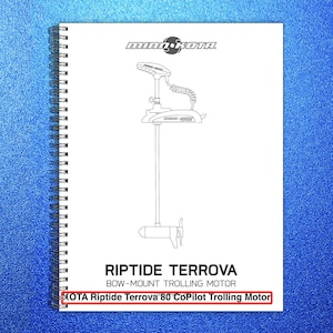 MINN Kota Riptide Terrova 80 CoPilot Trolling Motor User Manual - Wire Bound bild 1