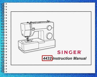 SINGER Heavy Duty 4432 Sewing Machine User Instruction Manual, Tough Coil Binder