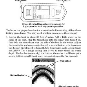 LOWRANCE M68C S-Map Gps Fish Finder Operation Manual - Wire Bound - Tough Covers image 13