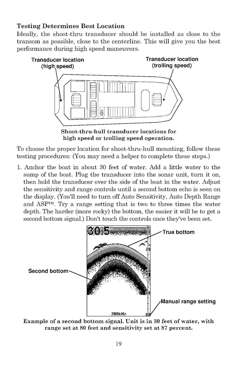 LOWRANCE M68C S-Map Gps Fish Finder Operation Manual - Wire Bound - Tough Covers image 13