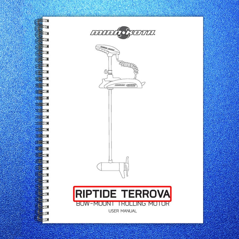 Manual de usuario del motor de arrastre MINN Kota Riptide Terrova 112 - Encuadernado en espiral - Cubiertas imagen 1