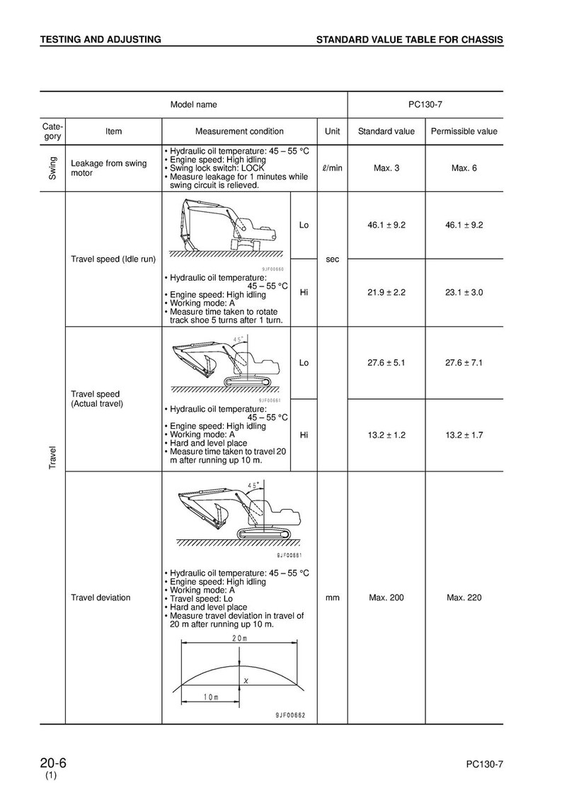 KOMATSU Pc130-7 Sn 70001 Shop Manual - Steel Wire Bound - Protective Covers image 5