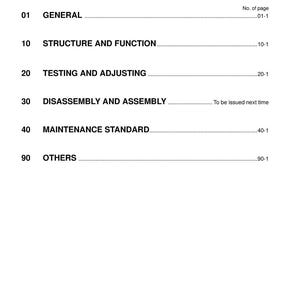 KOMATSU Pc130-7 Sn 70001 Shop Manual - Steel Wire Bound - Protective Covers image 2