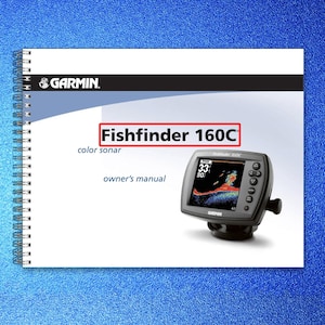 GARMIN Fishfinder 160C Color Sonar Owners Manual 2006 - Wire Bound - Covers Bild 1