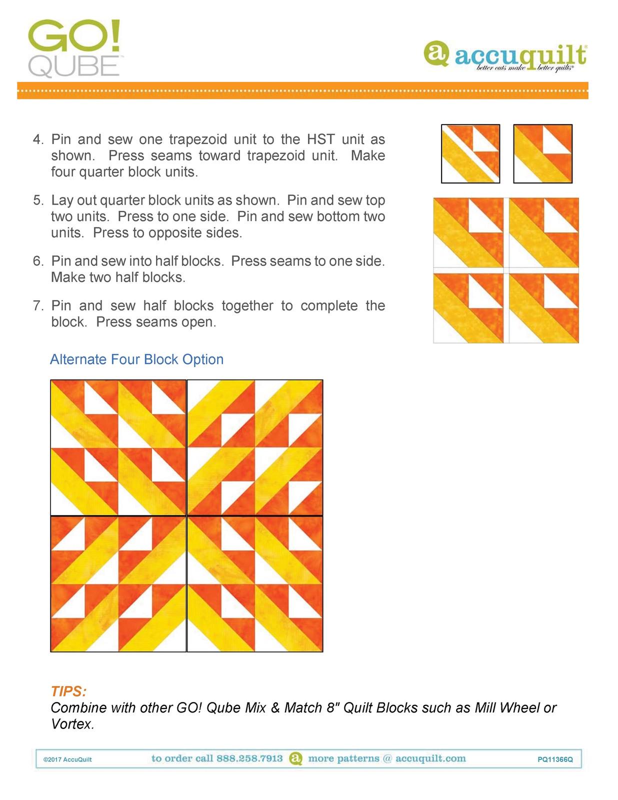 Qube Pattern ACCUQUILT Go! Qube 8