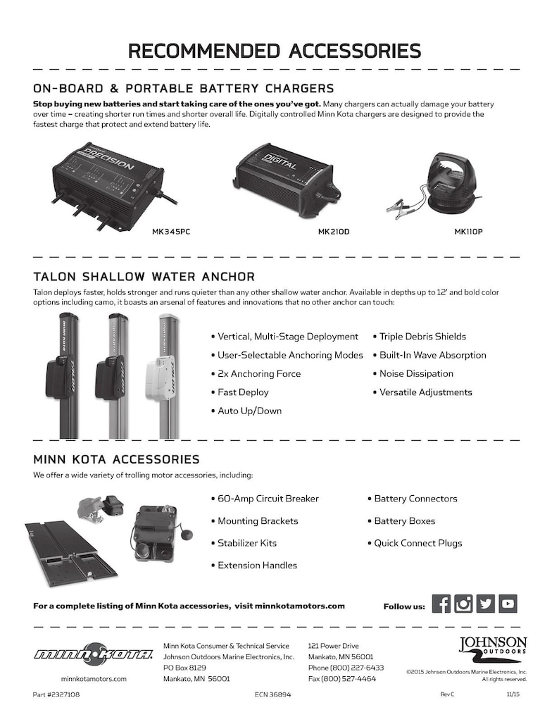 Manual de usuario del motor de arrastre MINN Kota Riptide Terrova 112 - Encuadernado en espiral - Cubiertas imagen 7