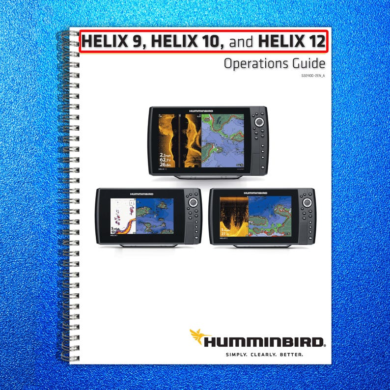 HUMMINBIRD Helix 9 10 12 User Manual Owners Instruction, Tough Wire ...