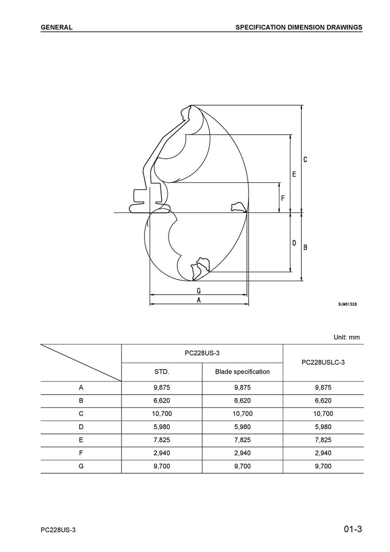 KOMATSU Pc228US-3 Pc228USLC-3 Sn 30001 Up Shop Manual, Bound, Covers, Foldouts afbeelding 15