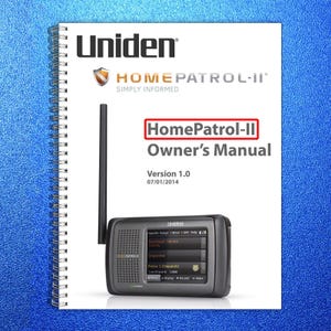 UNIDEN Home Patrol Ii 2 User Manual Operation Guide Closure Full Color Print 画像 1