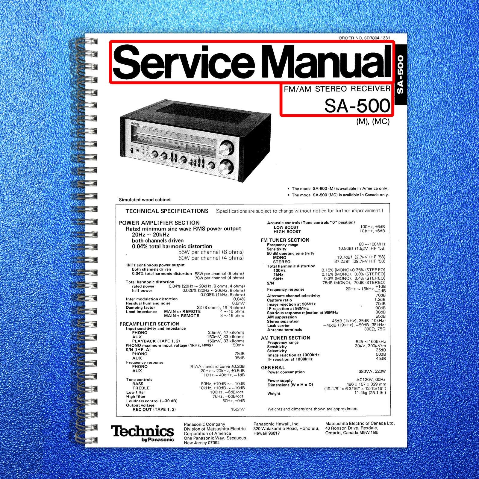 Télécommande Remplacement Pour Technics SA-R277 - Modèle SA136MH - Neuf