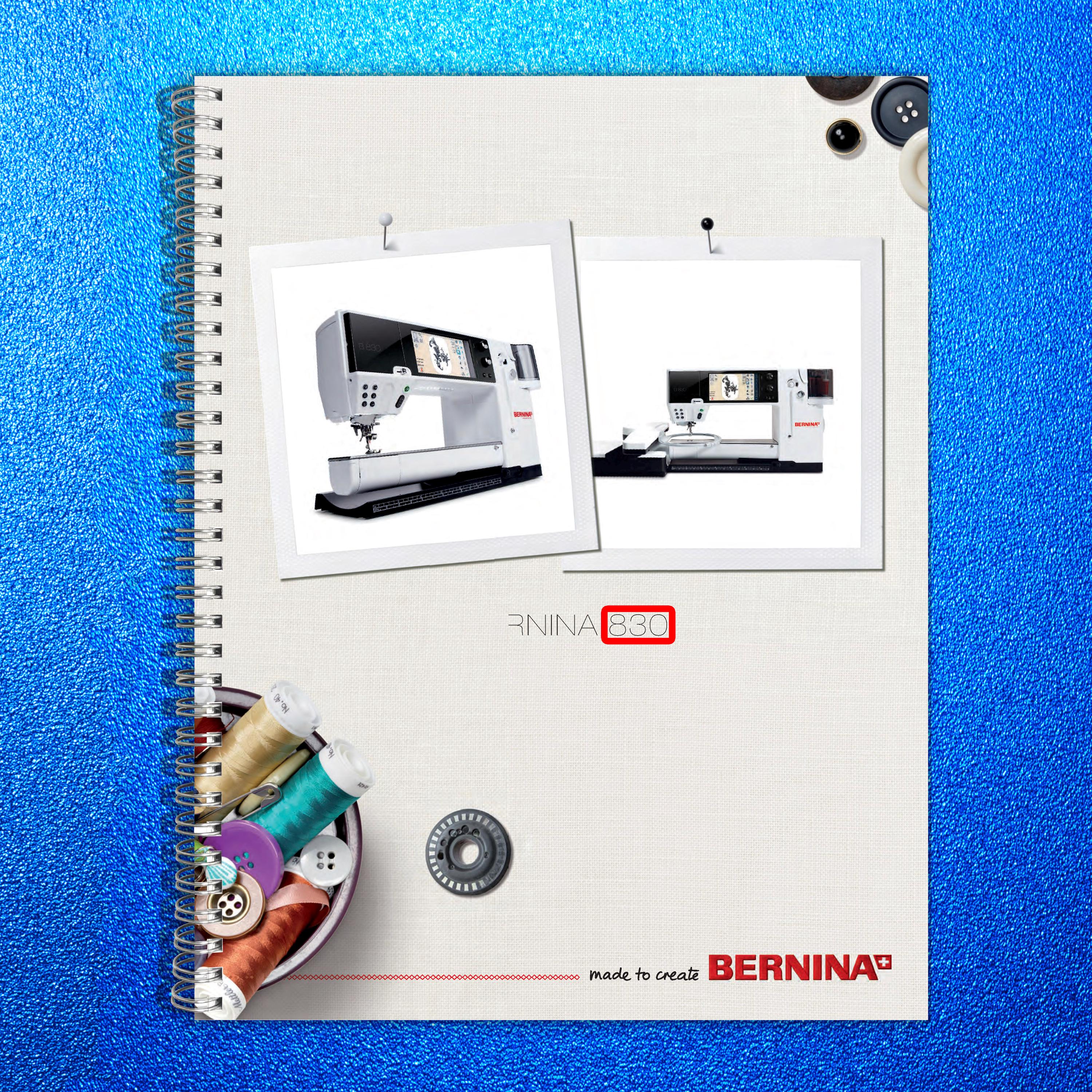 BERNINA 830 Sewing Machine User Manual Owners Instruction Guide