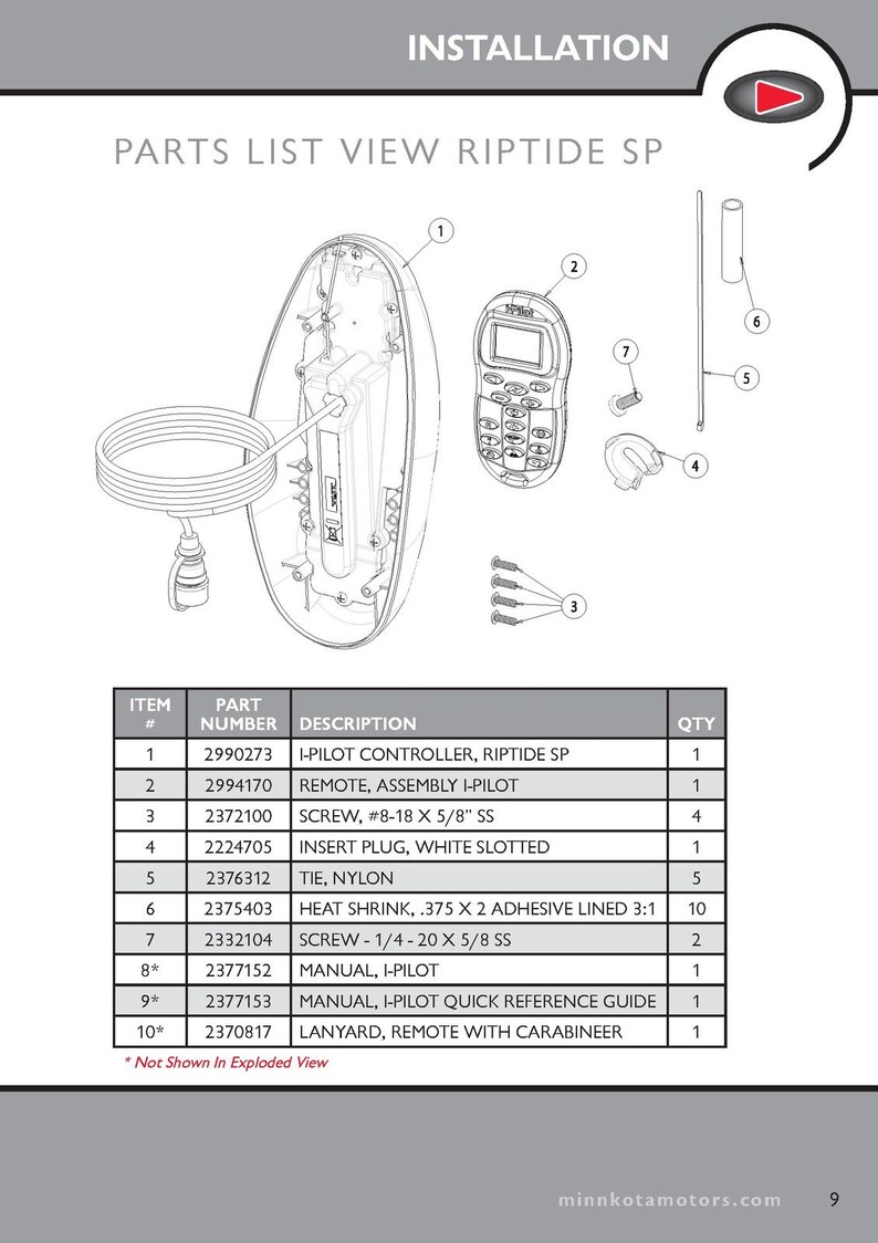 Manual del propietario del motor de arrastre MINN Kota i-Pilot 2011 - Encuadernado en espiral - Cubiertas resistentes imagen 6