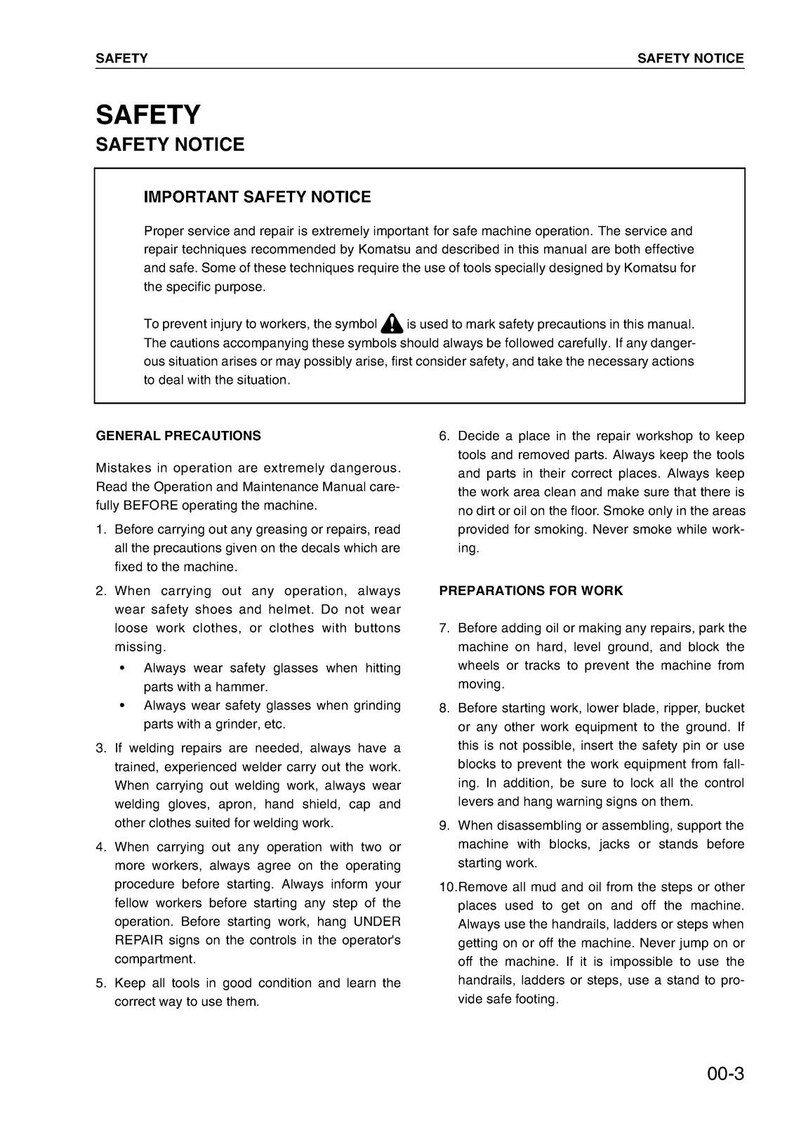 KOMATSU Pc228US-3 Pc228USLC-3 Sn 30001 Up Shop Manual, Bound, Covers, Foldouts afbeelding 3