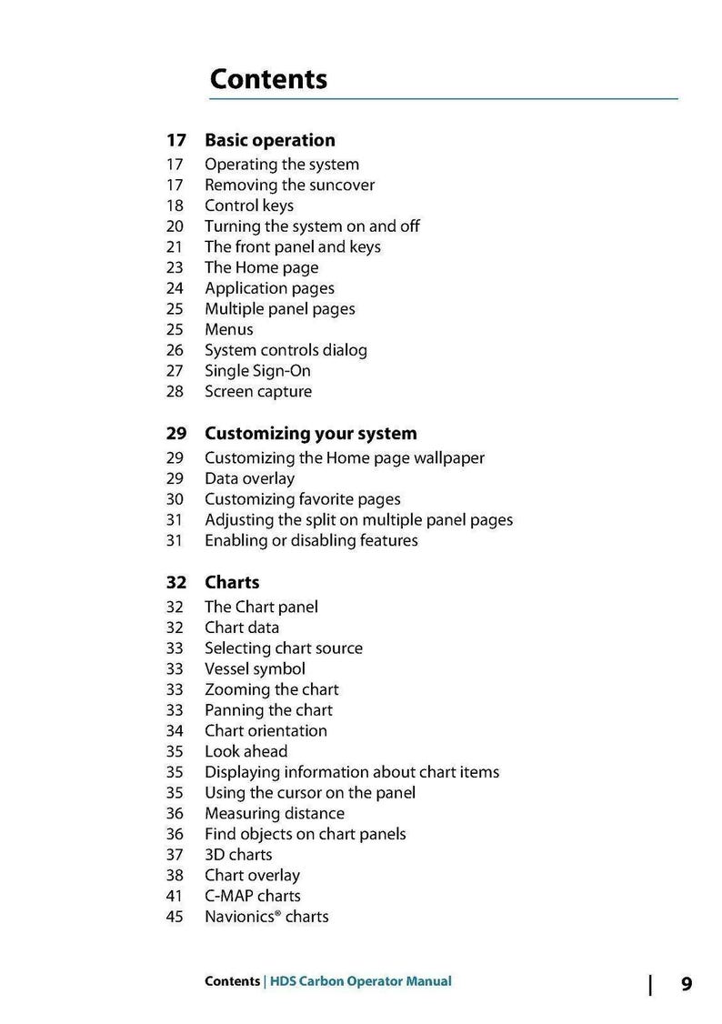 LOWRANCE Hds Carbon User Manual Fish Finder Chart Plotter Binding & Jacket imagem 2