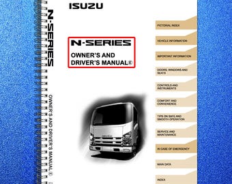 ISUZU 2014 N Series Npr-Eco Max Truck Diesel Owners Manual - Wire Bound - Covers