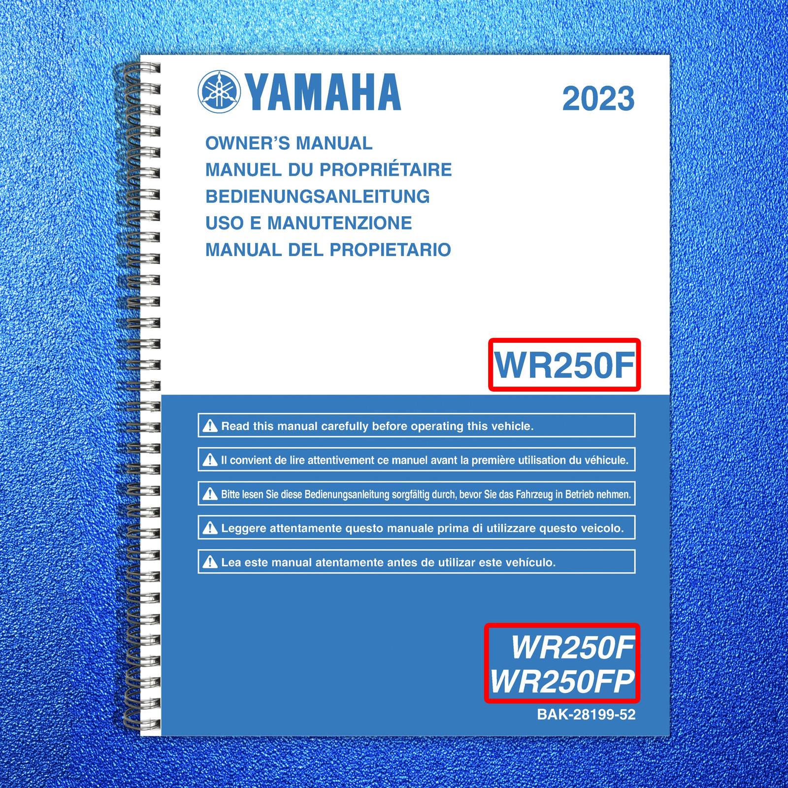 Wr250f Manual - Etsy