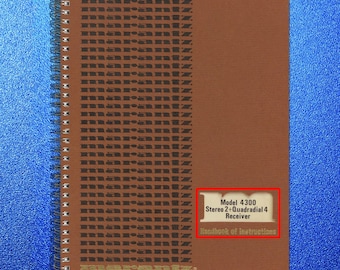 MARANTZ 4300 Stereo Receiver Instruction Manual - Wire Bound - Tough Covers