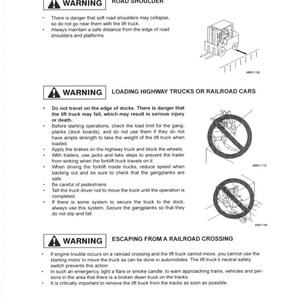 KOMATSU Fg20 Fg25 Fg30 More Forklift Operation Maintenance Manual - Bound image 12