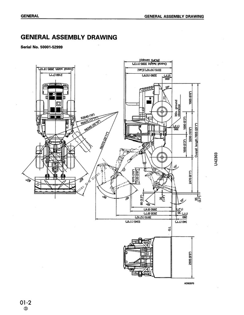 KOMATSU Avance Loader Wa380-3 Sn 50001 Up Shop Manual, Bound, Covers, Foldouts image 8