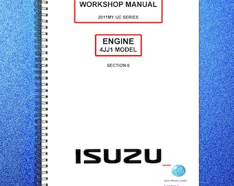 ISUZU D-MAX 2011 4JJ1 Diesel Engine Workshop Service Manual - Wire Bound