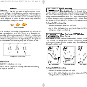 HUMMINBIRD FishFinder 585c Operations Manual - Steel Wire Bound - Tough Covers image 6