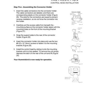 HUMMINBIRD Fishfinder Installation Preparation Manual - Wire Bound - Covers image 6