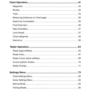 LOWRANCE Hds-8 Hds-10 Fish Finding Sonar And Gps Operations Manual - Wire Bound image 3