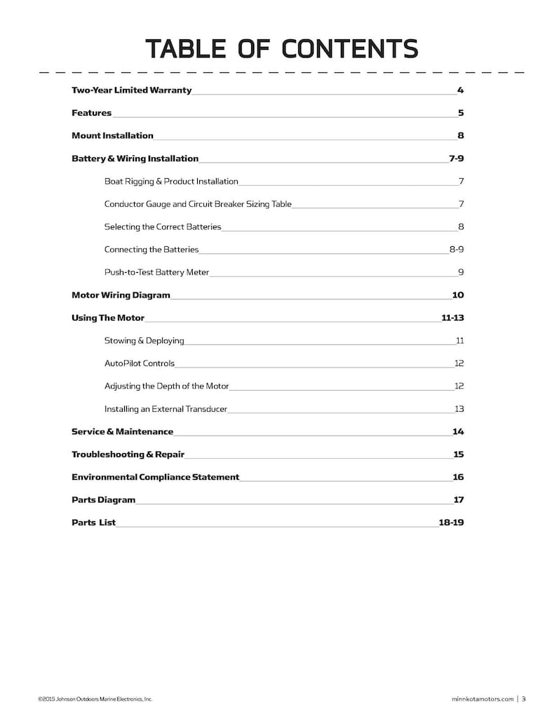 Manual de usuario del motor de arrastre MINN Kota Riptide Terrova 112 - Encuadernado en espiral - Cubiertas imagen 2