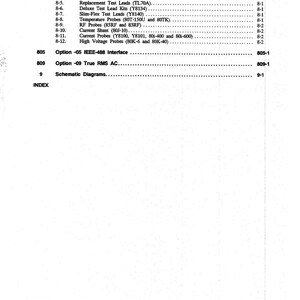FLUKE 8840A Digital Multimeter Instruction Manual - Wire Bound - Tough Covers image 8