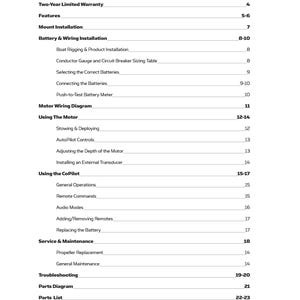MINN Kota Riptide Terrova 80 CoPilot Trolling Motor User Manual - Wire Bound bild 2