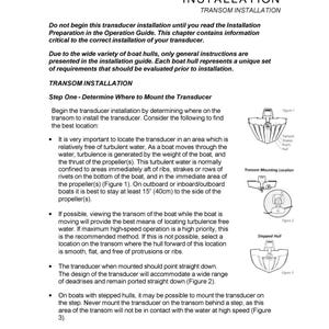 HUMMINBIRD Fishfinder Installation Preparation Manual - Wire Bound - Covers image 2