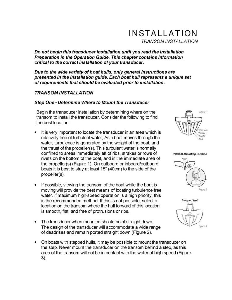 HUMMINBIRD Fishfinder Installation Preparation Manual - Wire Bound - Covers image 2
