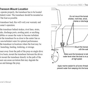 GARMIN Fishfinder 160C Color Sonar Owners Manual 2006 - Wire Bound - Covers Bild 6