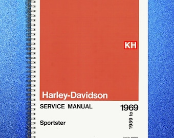 HARLEY-DAVIDSON Sportster K Kh Service Manual 1959 To 1969 - Wire Bound - Covers