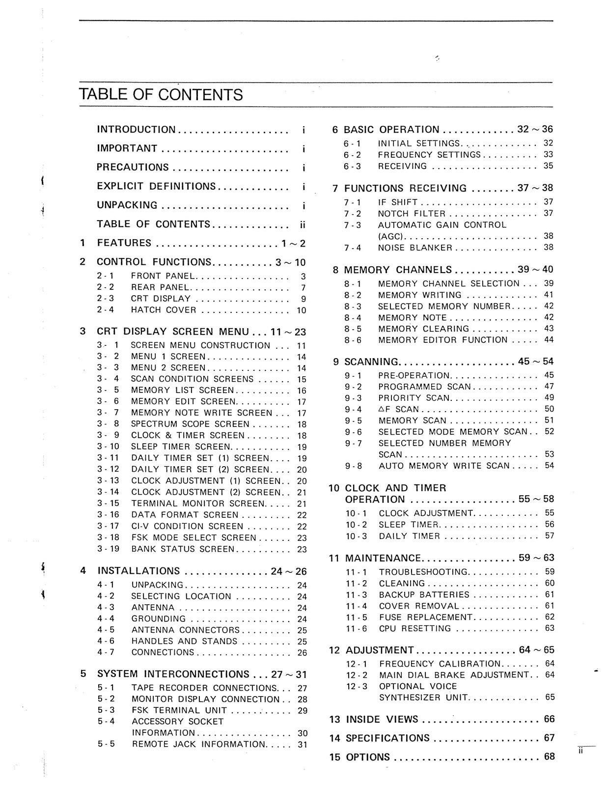 ICOM Ic-r9000 Receiver Instruction Manual - Wire Bound - Rugged Covers ...