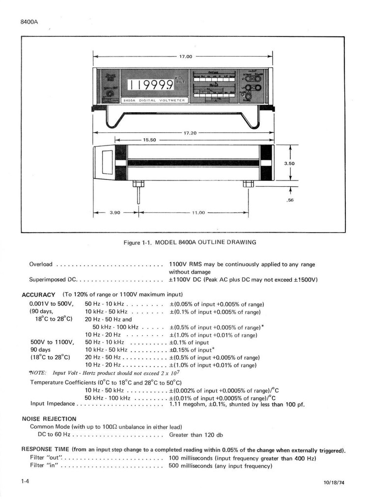 Manual de instrucciones del voltímetro digital FLUKE 8400A - Bobina fija - Cubiertas resistentes imagen 15