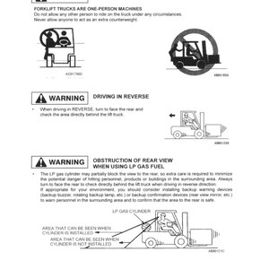 KOMATSU Fg20 Fg25 Fg30 More Forklift Operation Maintenance Manual - Bound image 13
