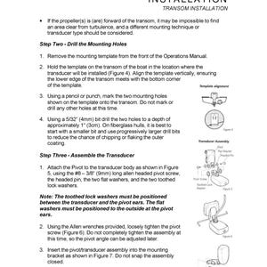 HUMMINBIRD Fishfinder Installation Preparation Manual - Wire Bound - Covers image 3