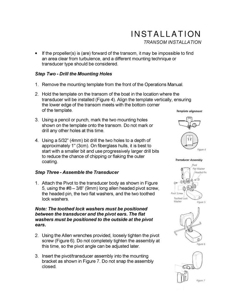 HUMMINBIRD Fishfinder Installation Preparation Manual - Wire Bound - Covers image 3