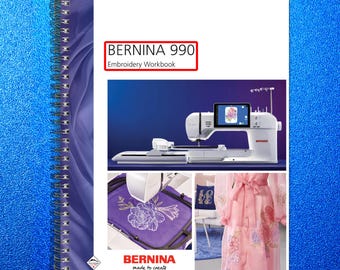Manual de bordado BERNINA 990 - Encuadernación en espiral metálica - Tapas resistentes
